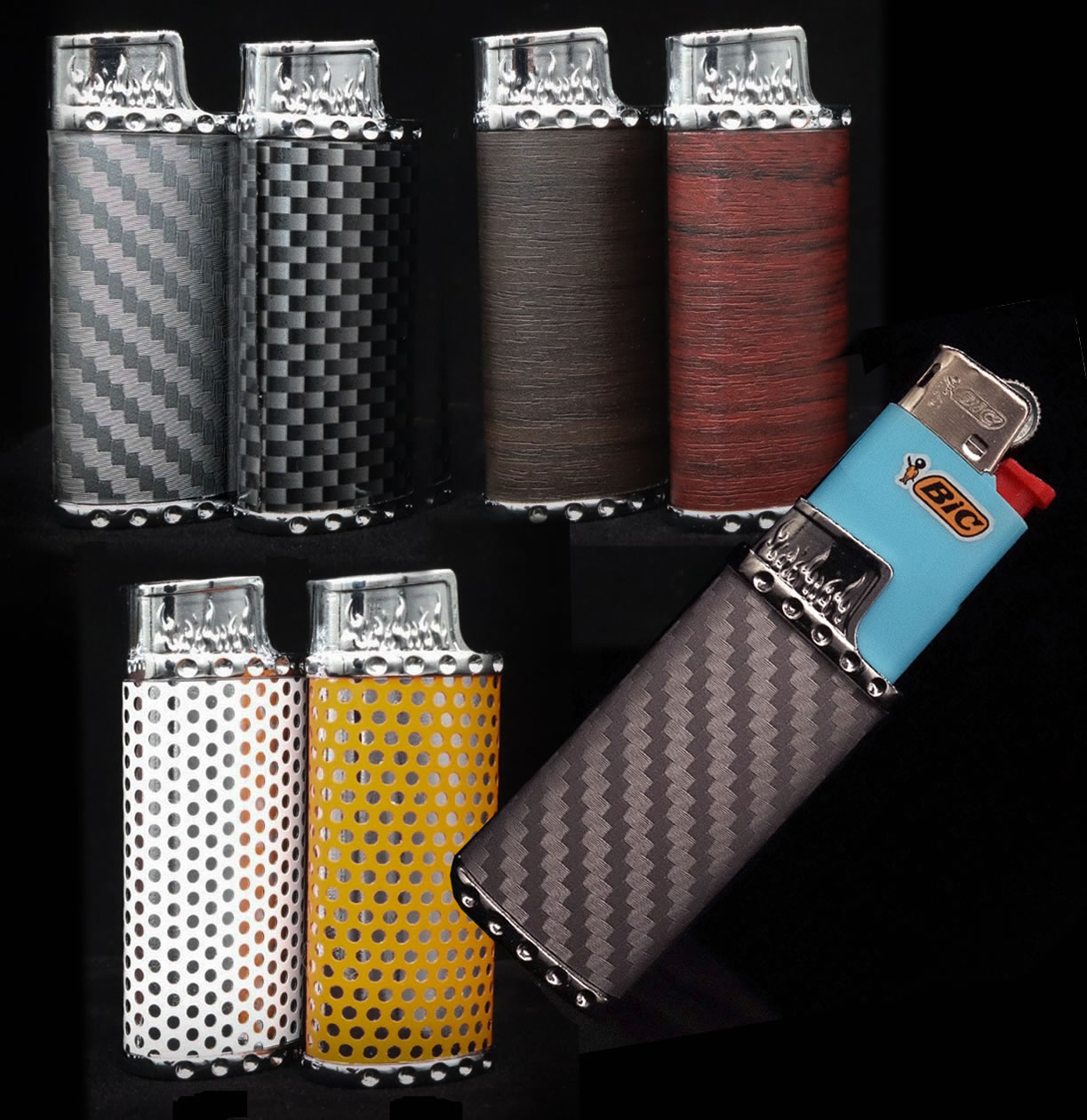 Bic lighter covers  Set of 6 